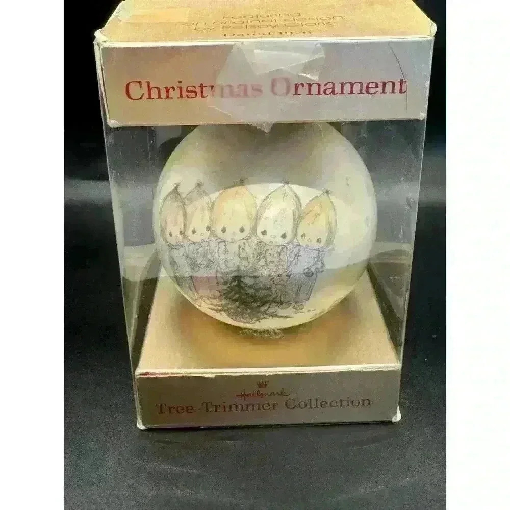 VNTG With Hallmark Box Precious Moments Betsy Clark 3" Ball Christmas Ornament - Picture 2 of 9